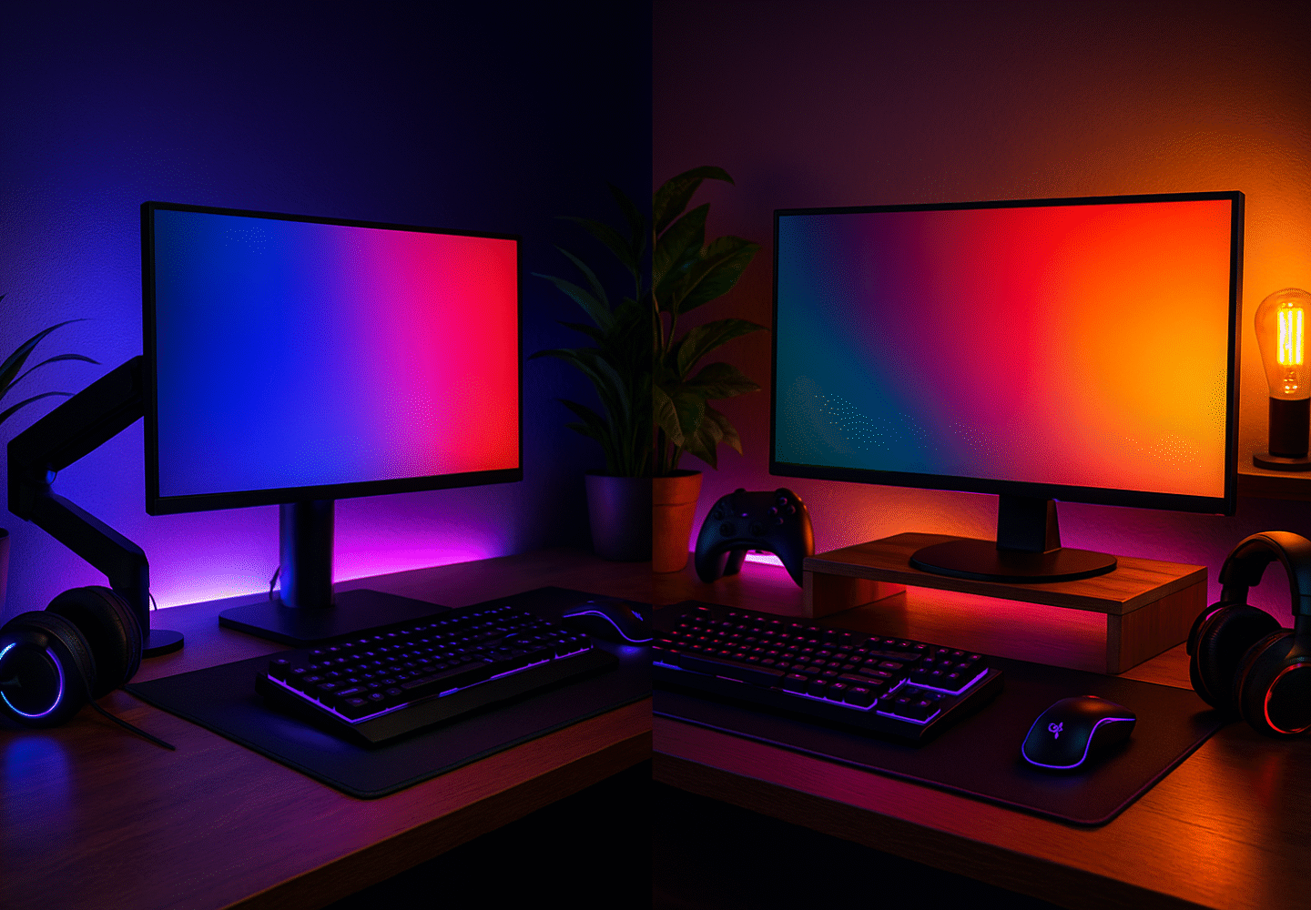 Gaming workspace decor