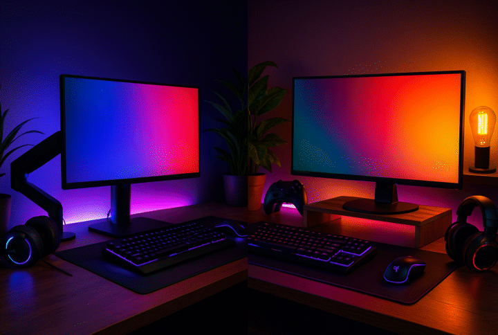Gaming workspace decor