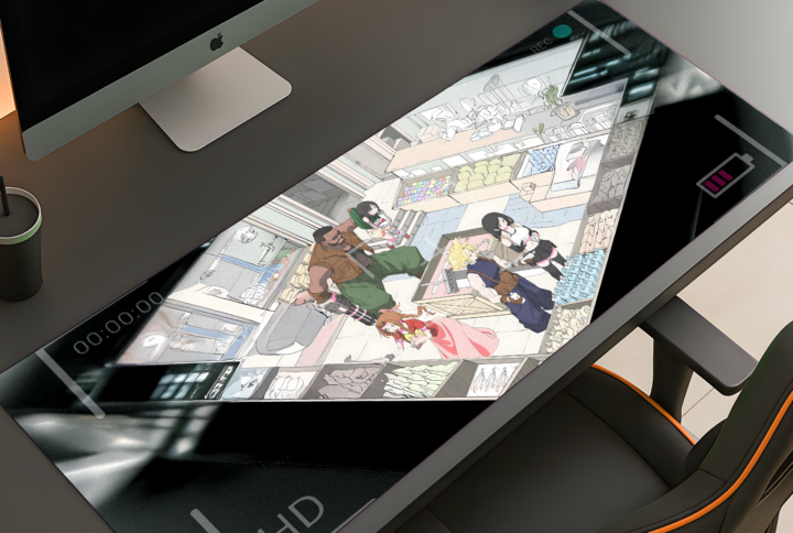 camera footage of people mouse pad