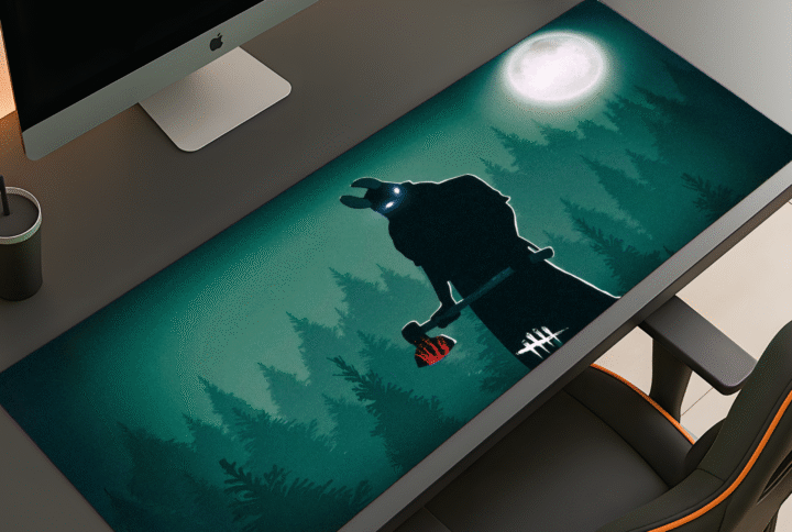 green mouse pad