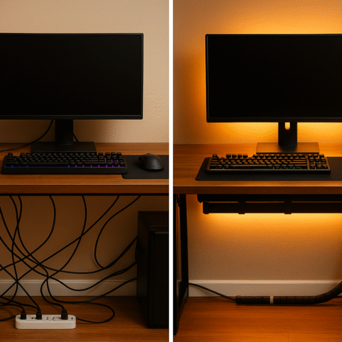 Cable Management for a Picture-Perfect Gaming Desk